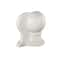 7" White Marble Globe Sleek Orb Decorative Bookends, 2ct.